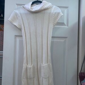Mock Turtleneck Sweater Dress